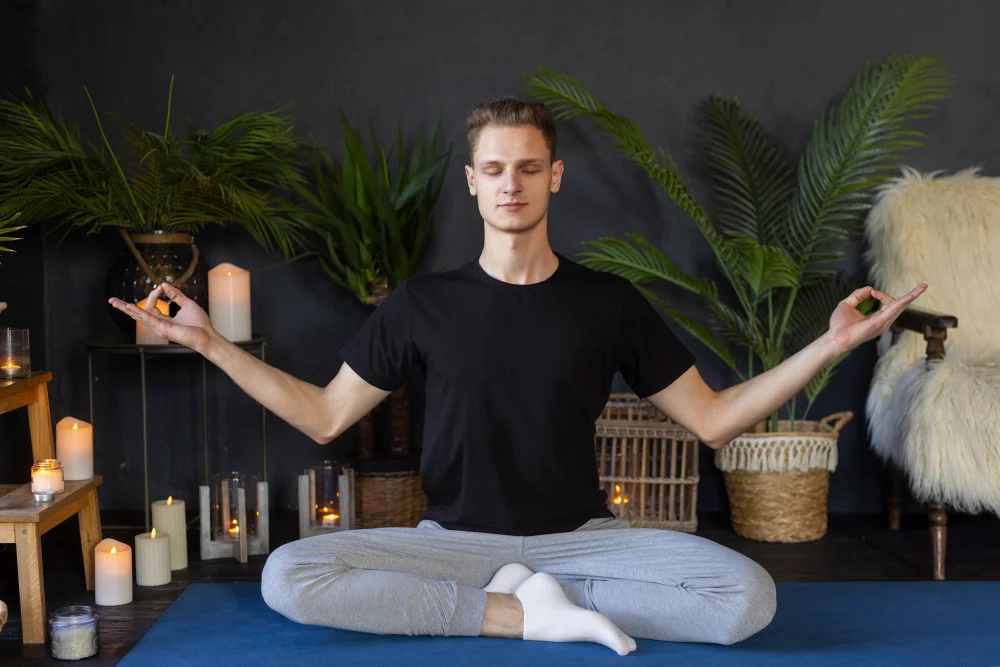 Tim Clark meditating